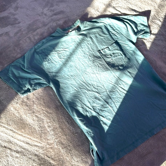 Cyan Medium Red Turtle vintage t shirt, good condition, pocket, streetwear. - Picture 2 of 5